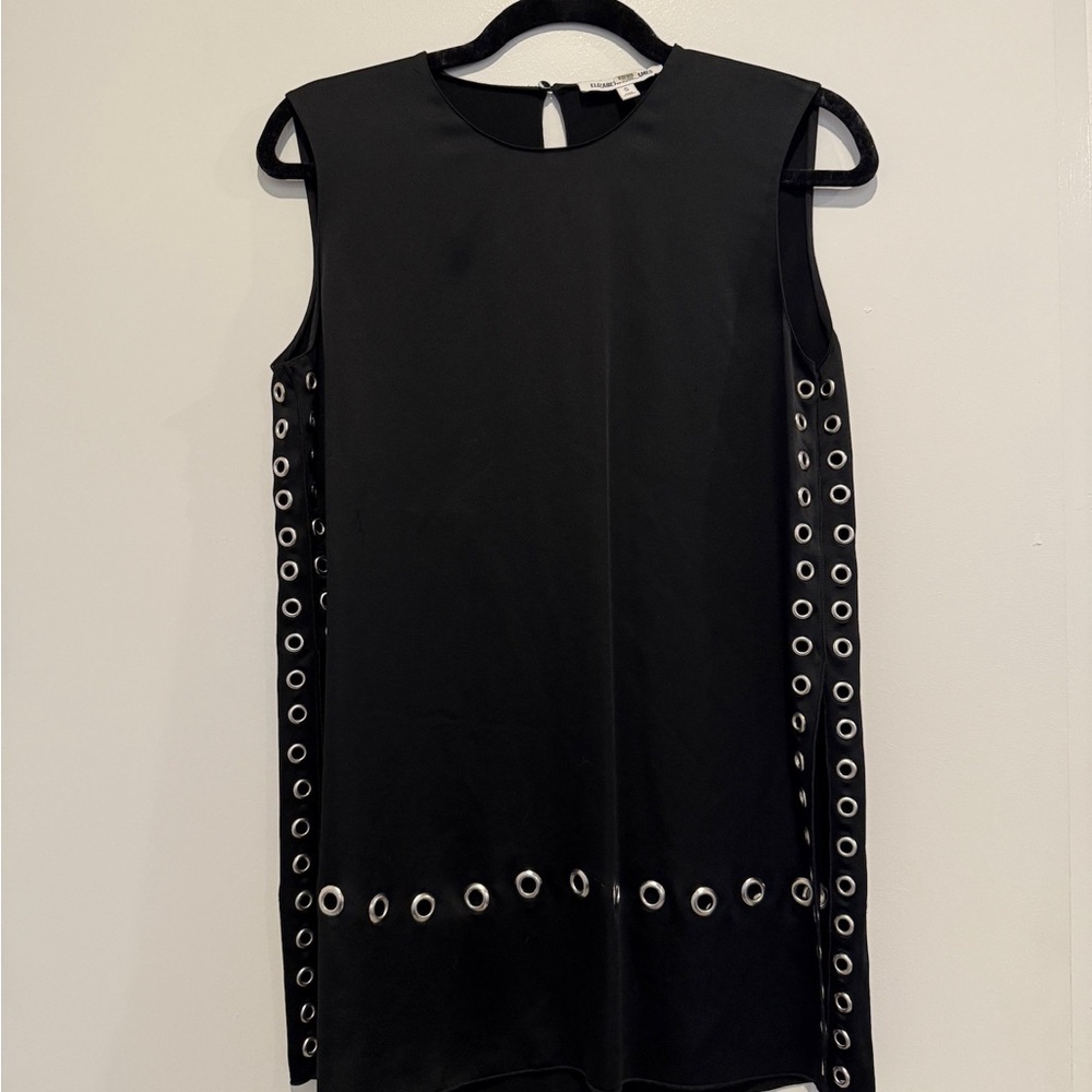 Black Sleeveless Top with Eyelet Detailing by Elizabeth & James